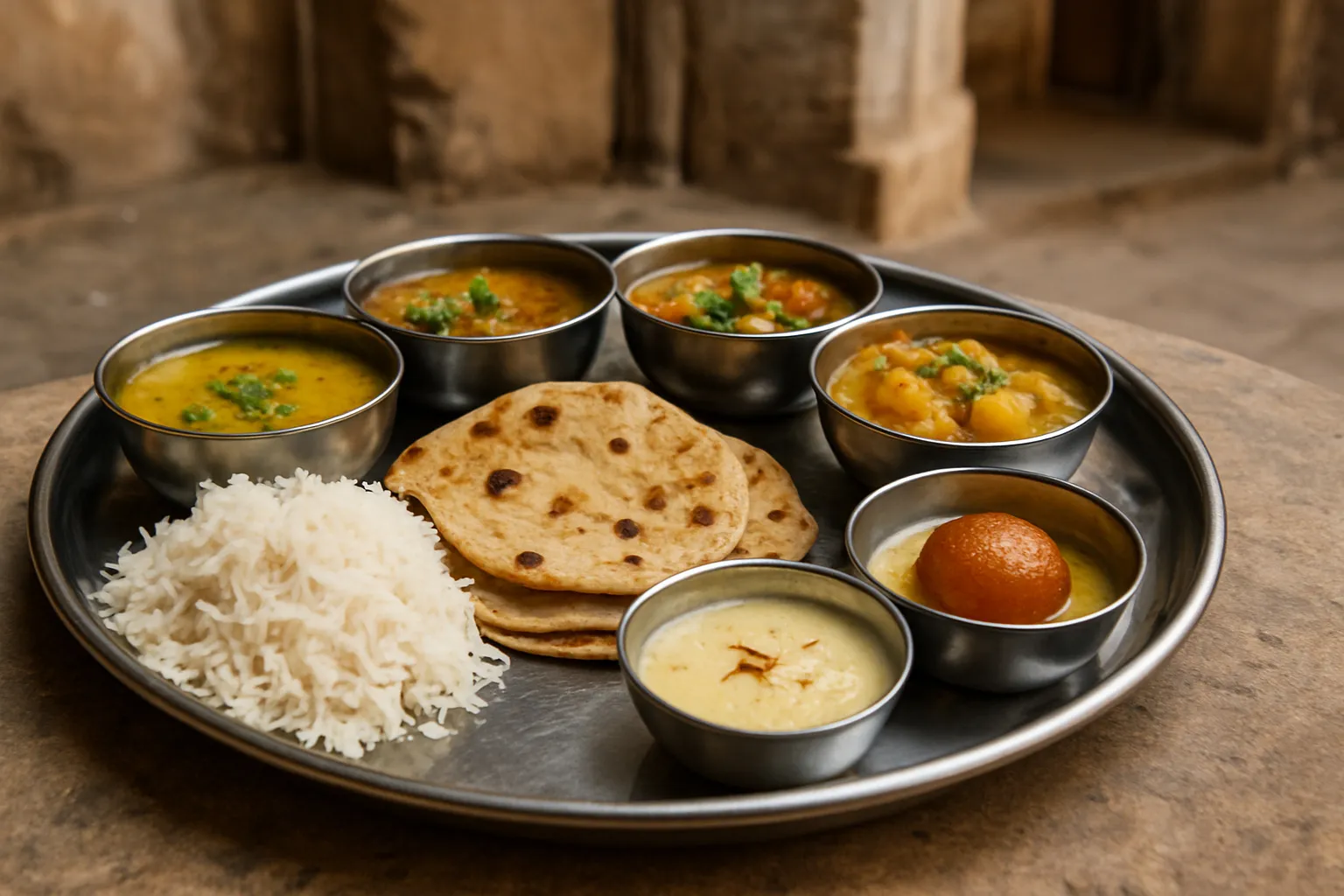 5. Rajasthani Thali - YahTrip Travel Guide