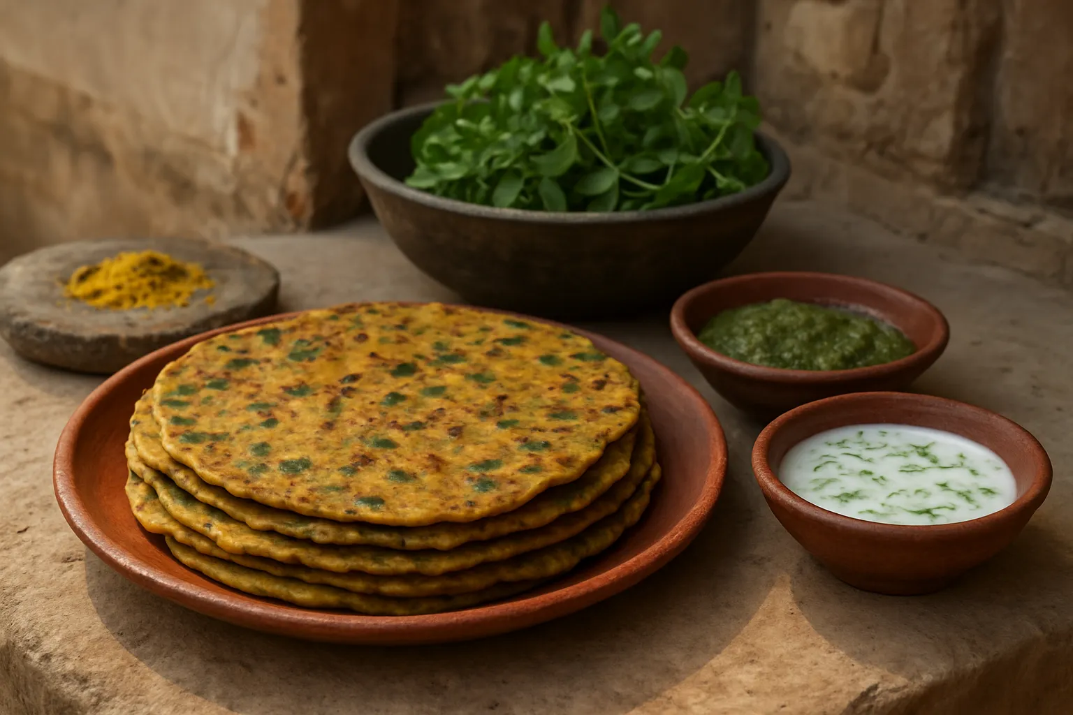 3. Methi Thepla - YahTrip Travel Guide