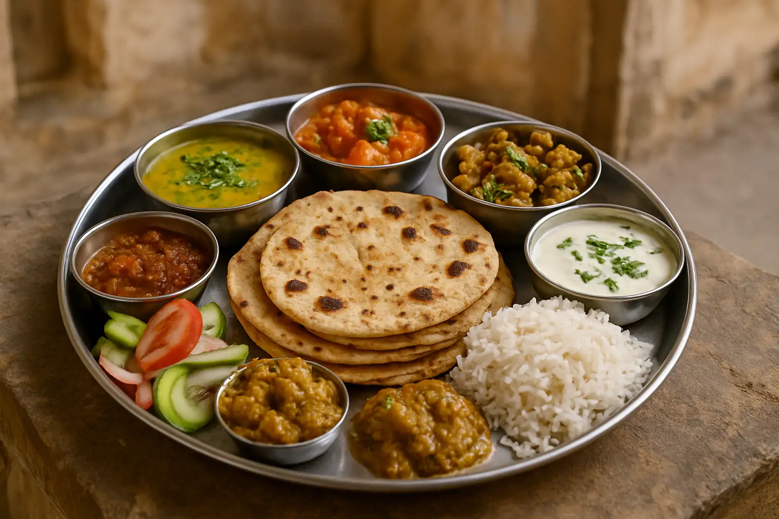4. Rajasthani Thali - YahTrip Travel Guide