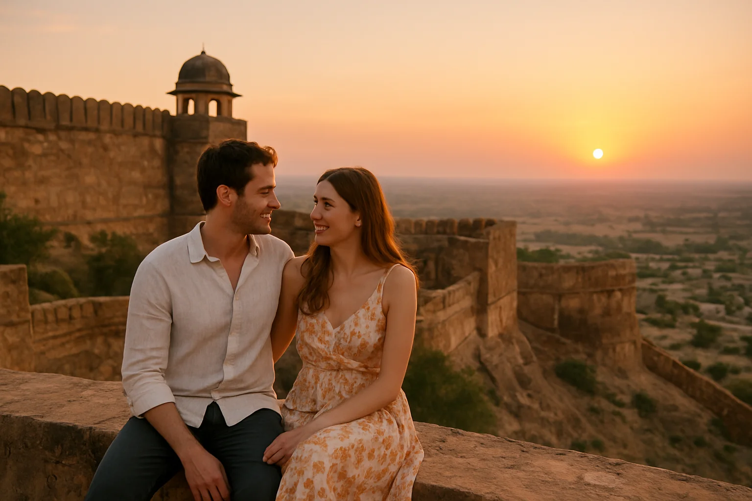 1. Sunset at Nagaur Fort - YahTrip Travel Guide