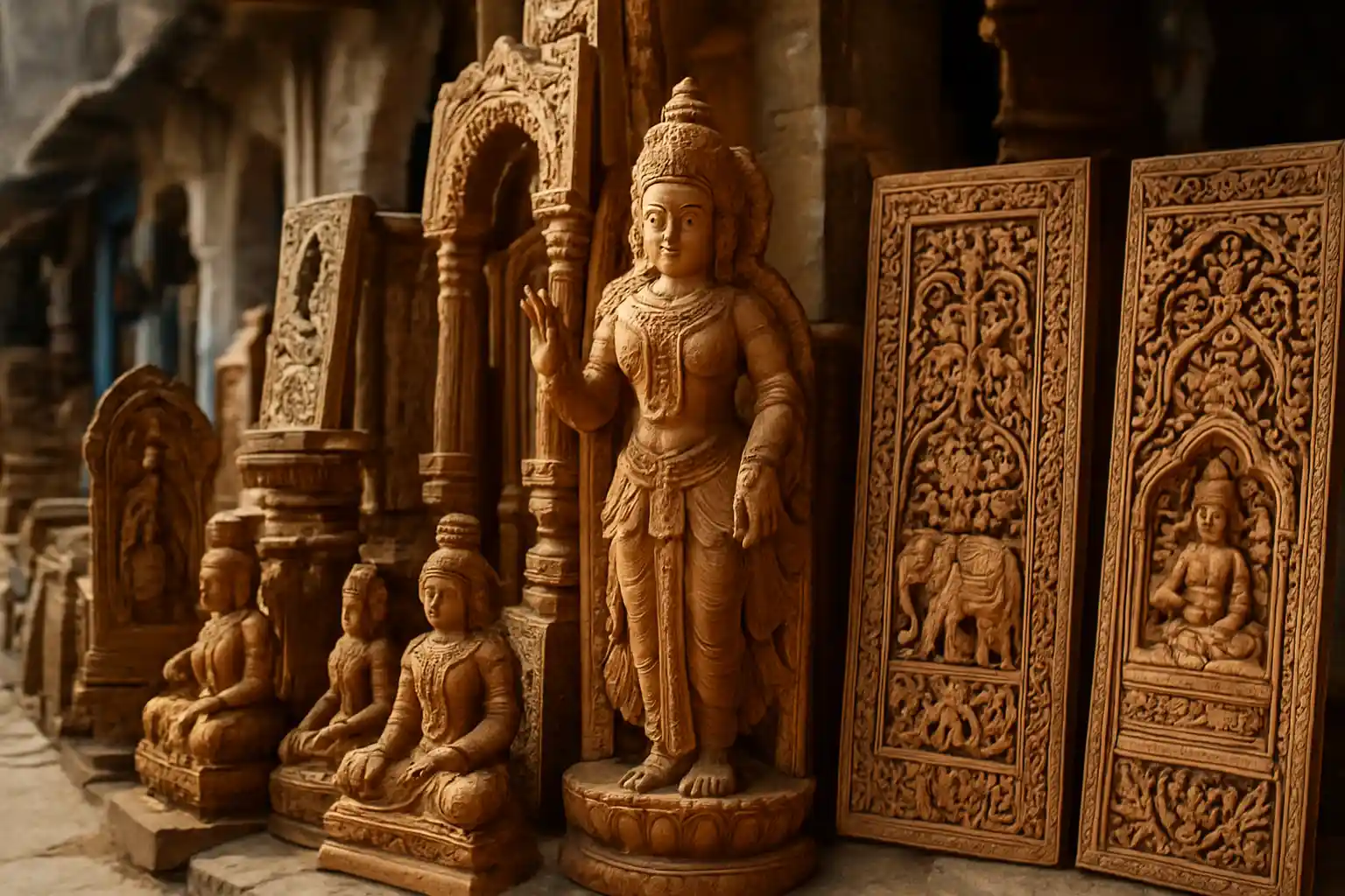 1. Wooden Carvings - YahTrip Travel Guide