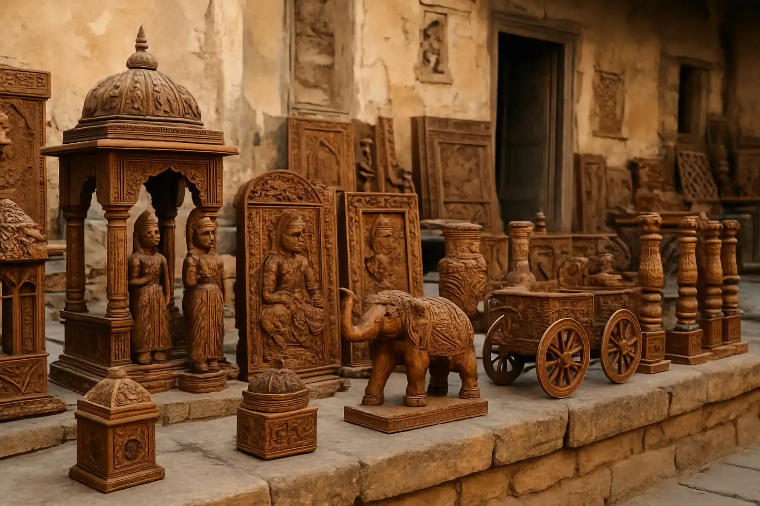 2. Wooden Handicrafts - YahTrip Travel Guide