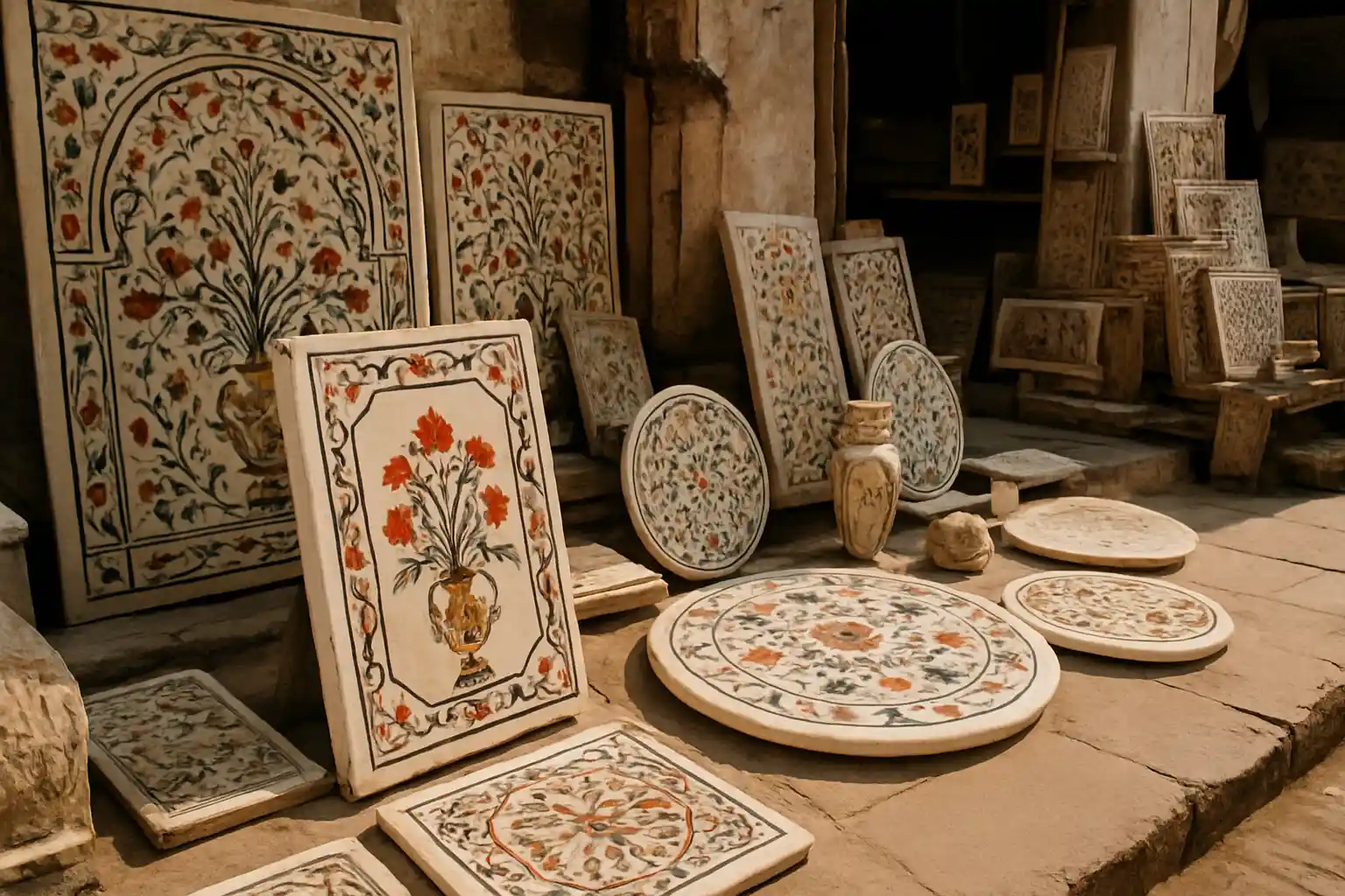 2. Marble Inlay Work - YahTrip Travel Guide