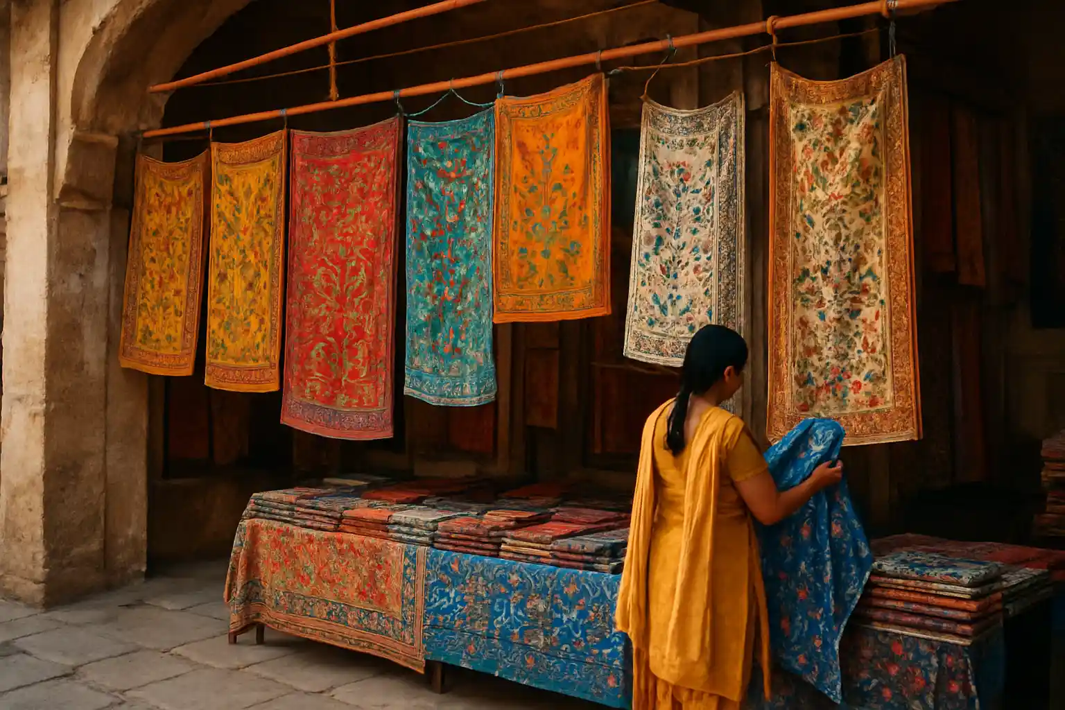 5. Hand-painted Textiles - YahTrip Travel Guide