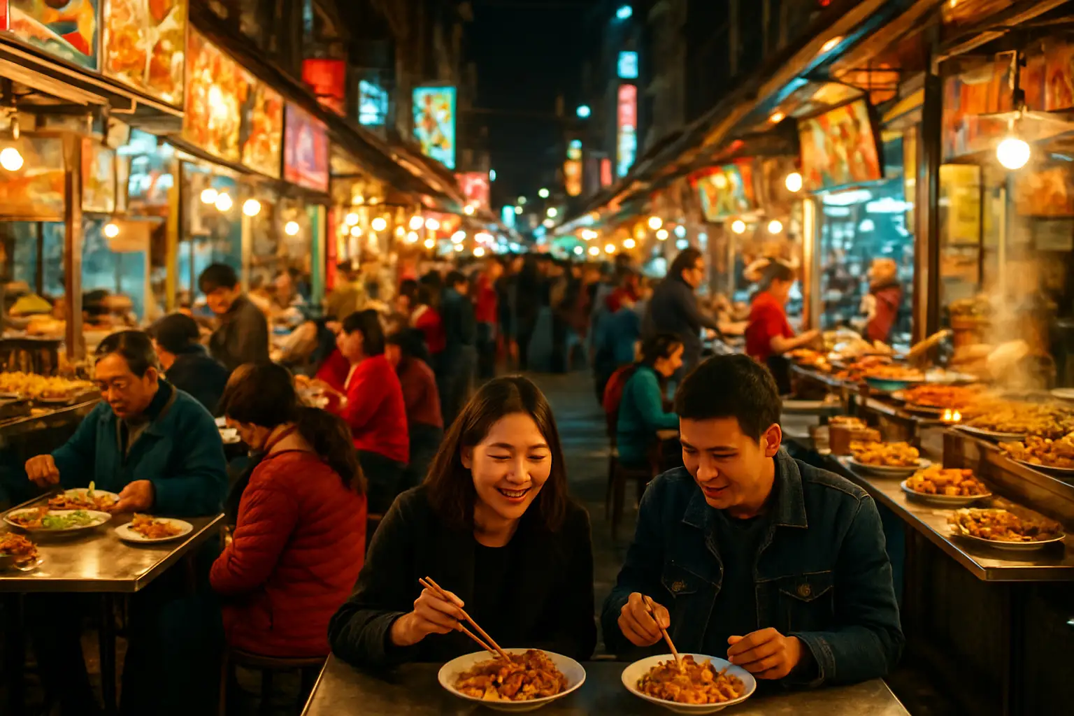5. Gangtok's Night Market: A Culinary Delight - YahTrip Travel Guide