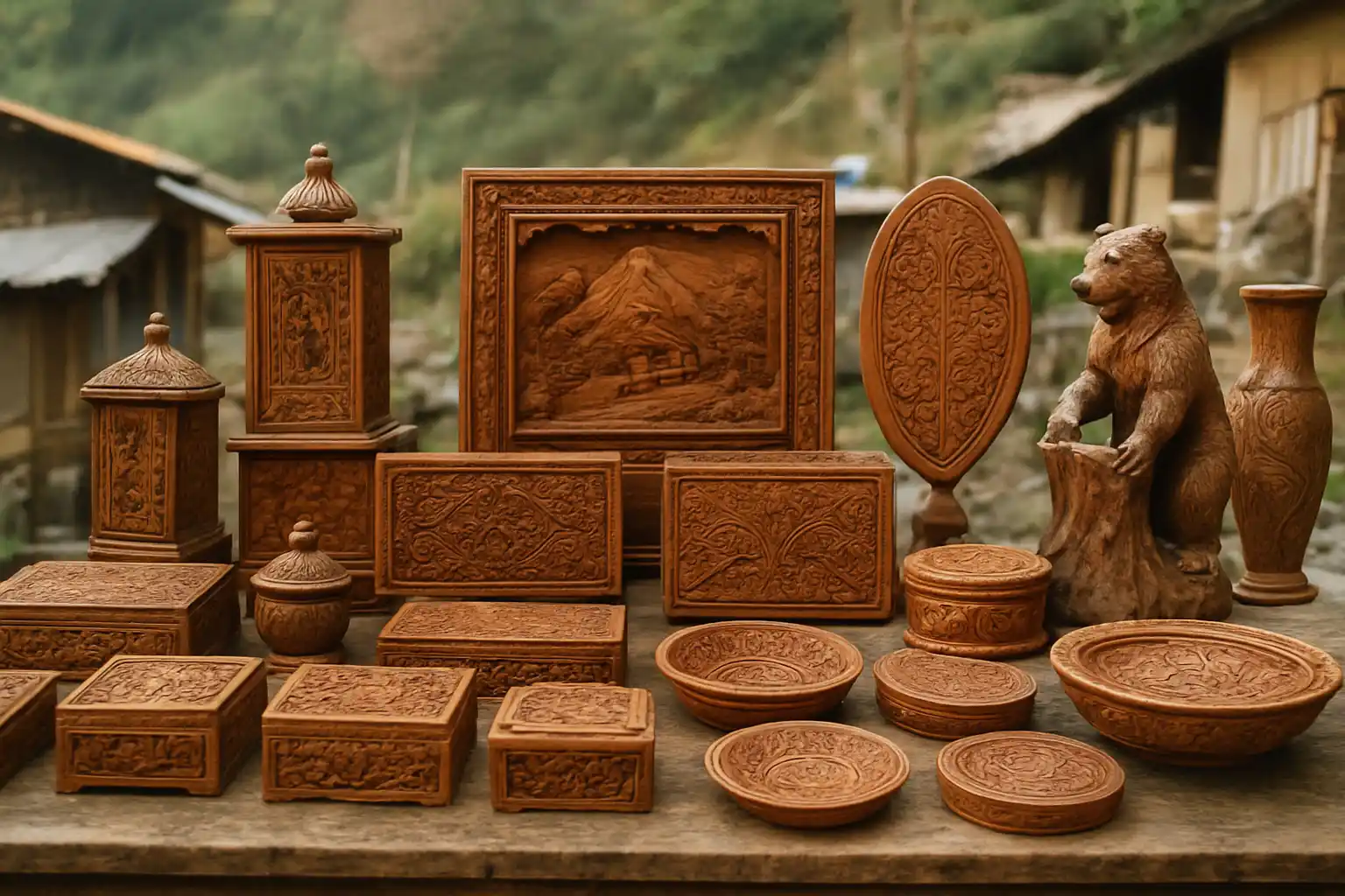 1. Wooden Handicrafts - YahTrip Travel Guide