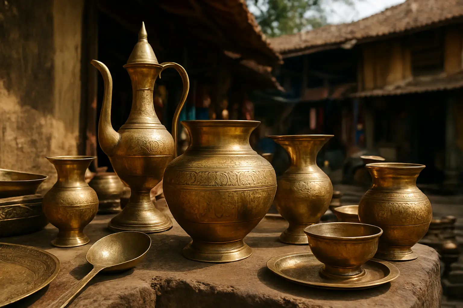 1. Brass Utensils - YahTrip Travel Guide