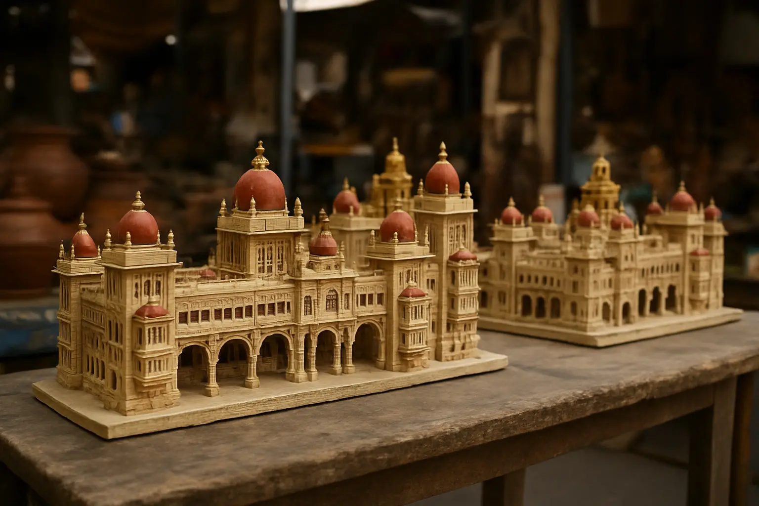 3. Miniature Mysore Palace Models - YahTrip Travel Guide