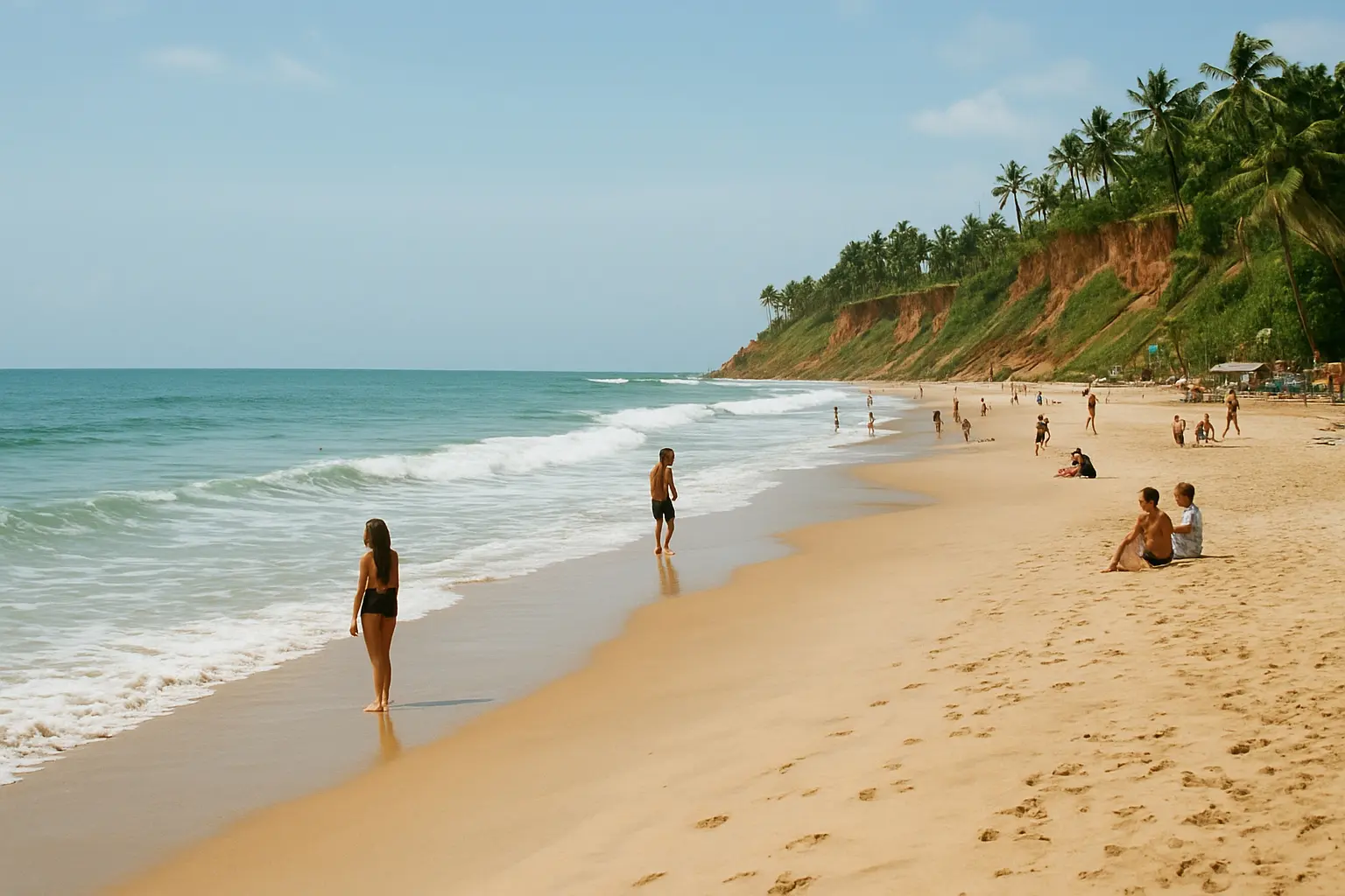 1. Relax on Varkala Beach - YahTrip Travel Guide