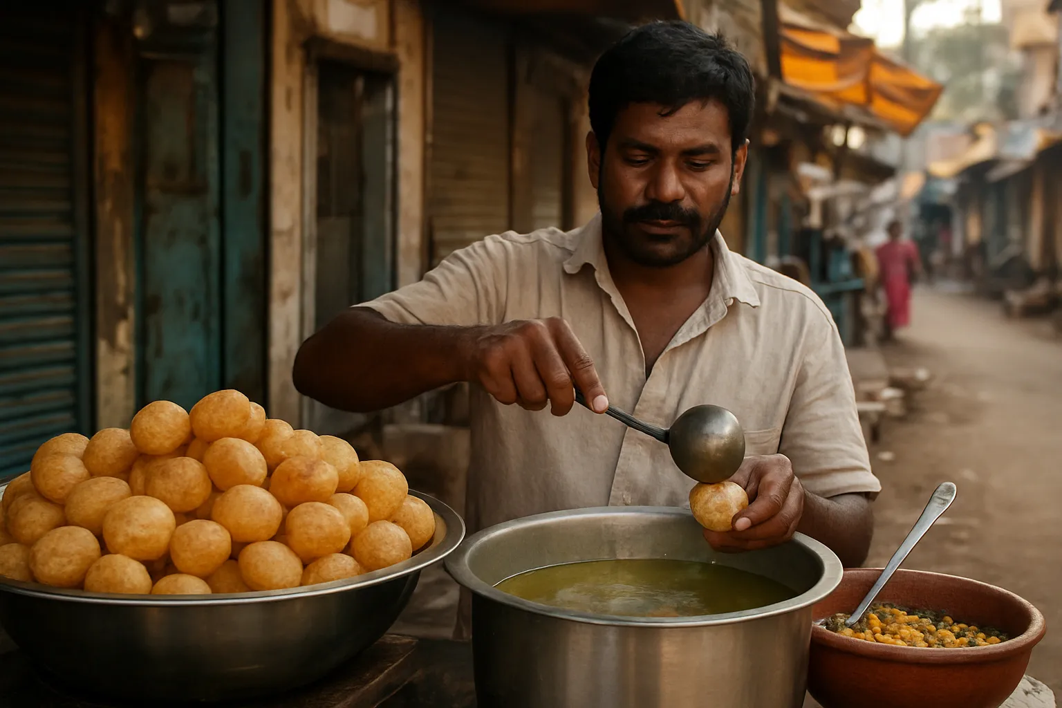 4. Pani Puri - YahTrip Travel Guide