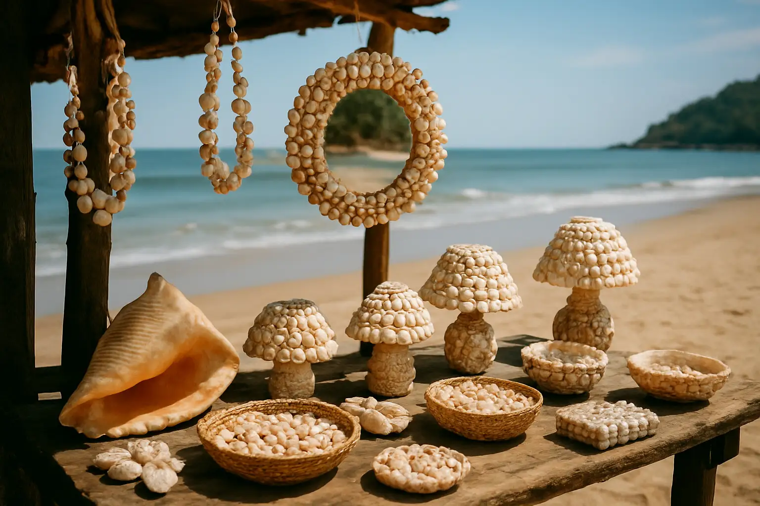 2. Beach Shell Crafts - YahTrip Travel Guide
