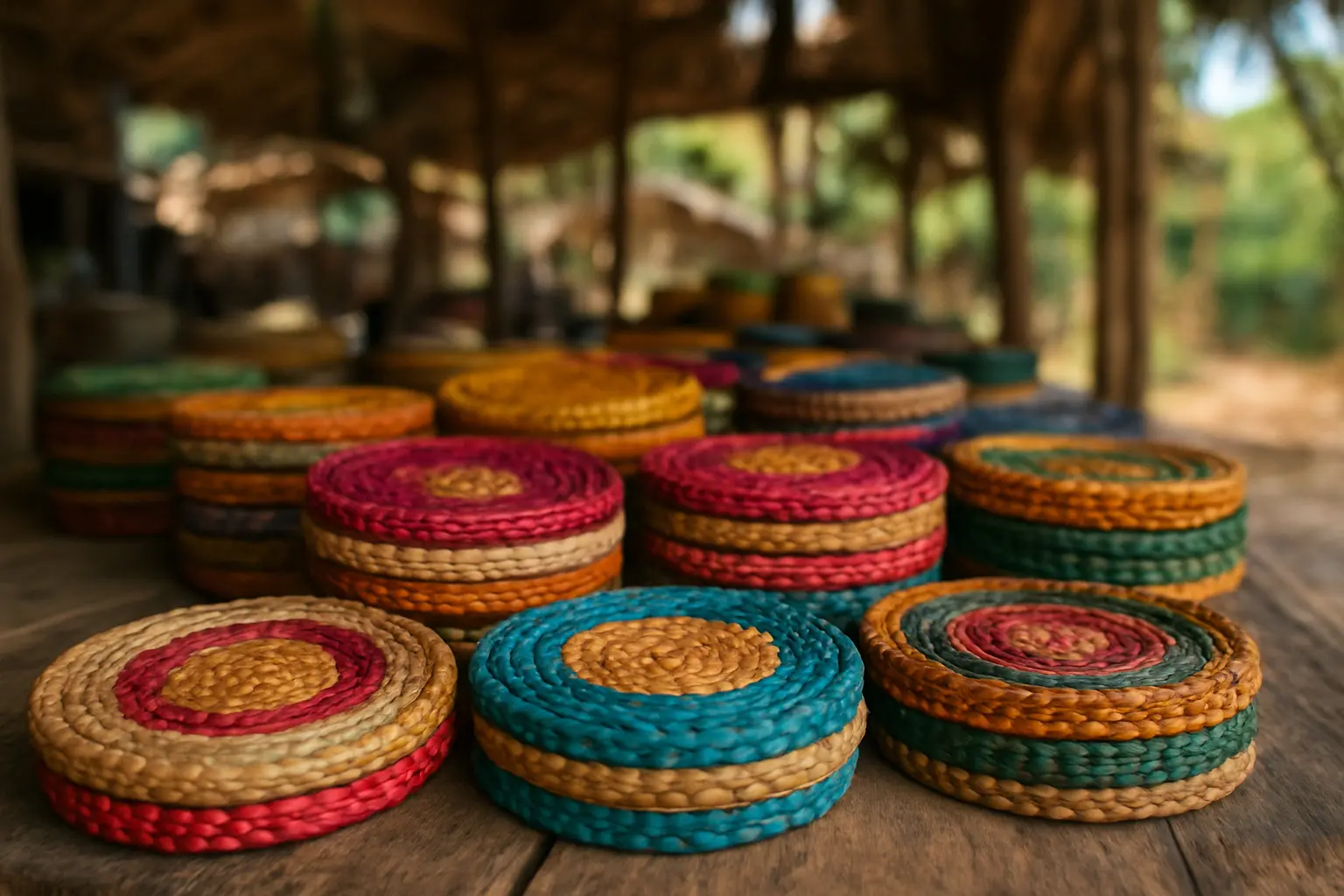 3. Handwoven Coasters - YahTrip Travel Guide