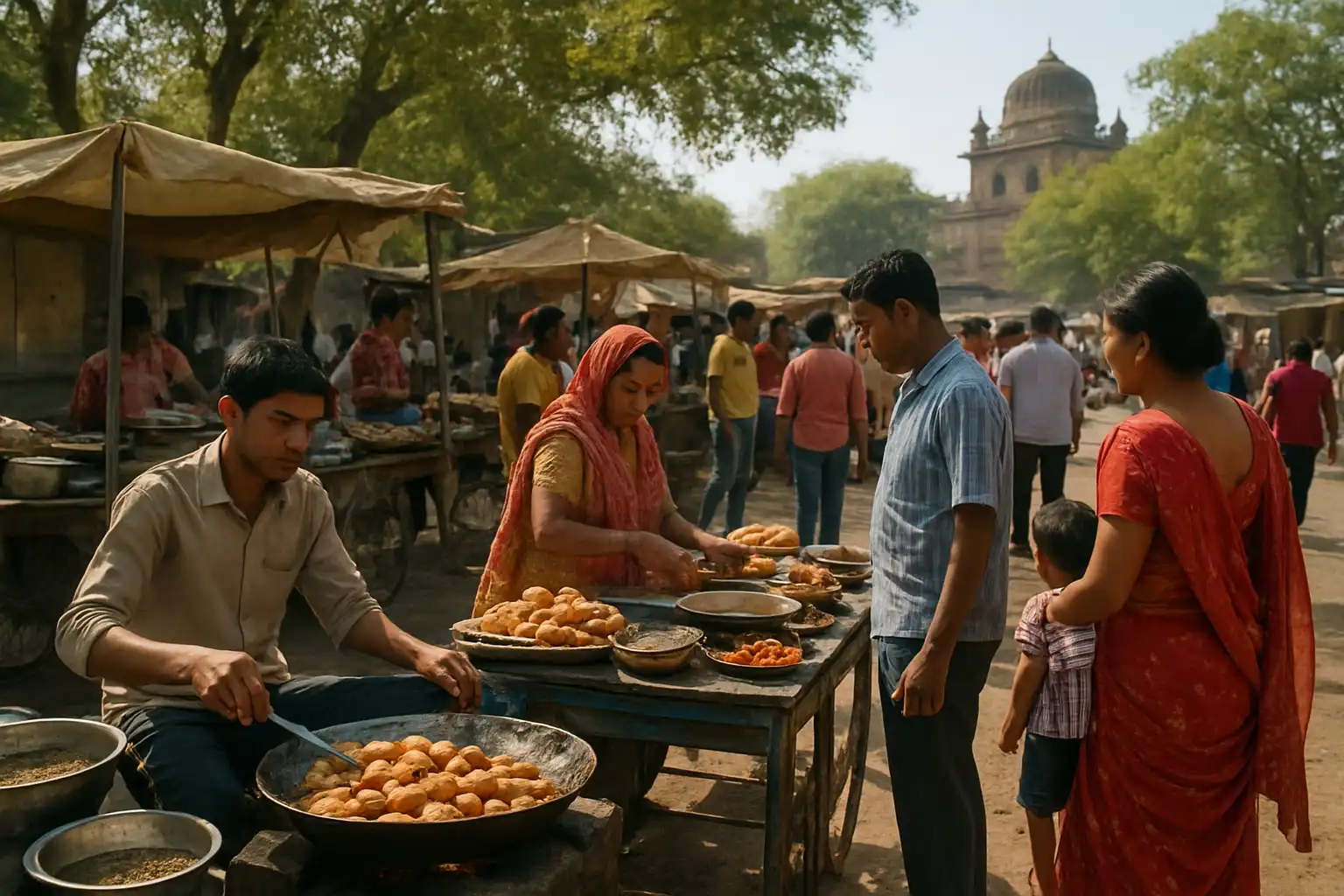 Street Food in Orchha - YahTrip Travel Guide
