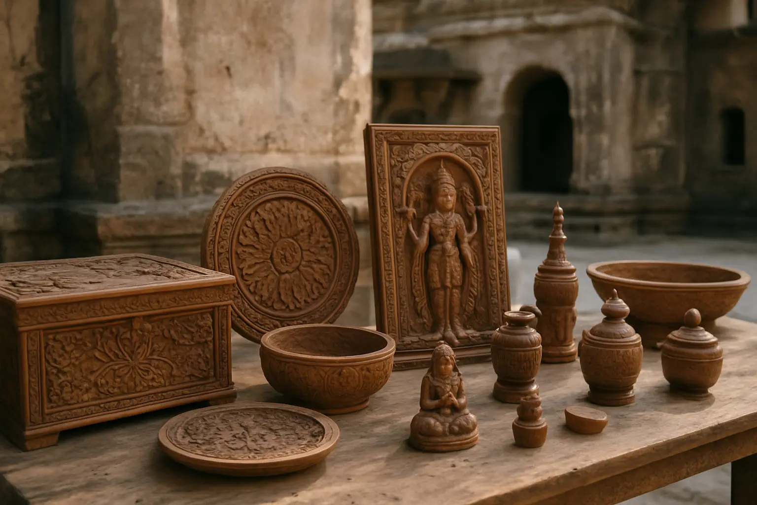 2. Handcrafted Wooden Items - YahTrip Travel Guide