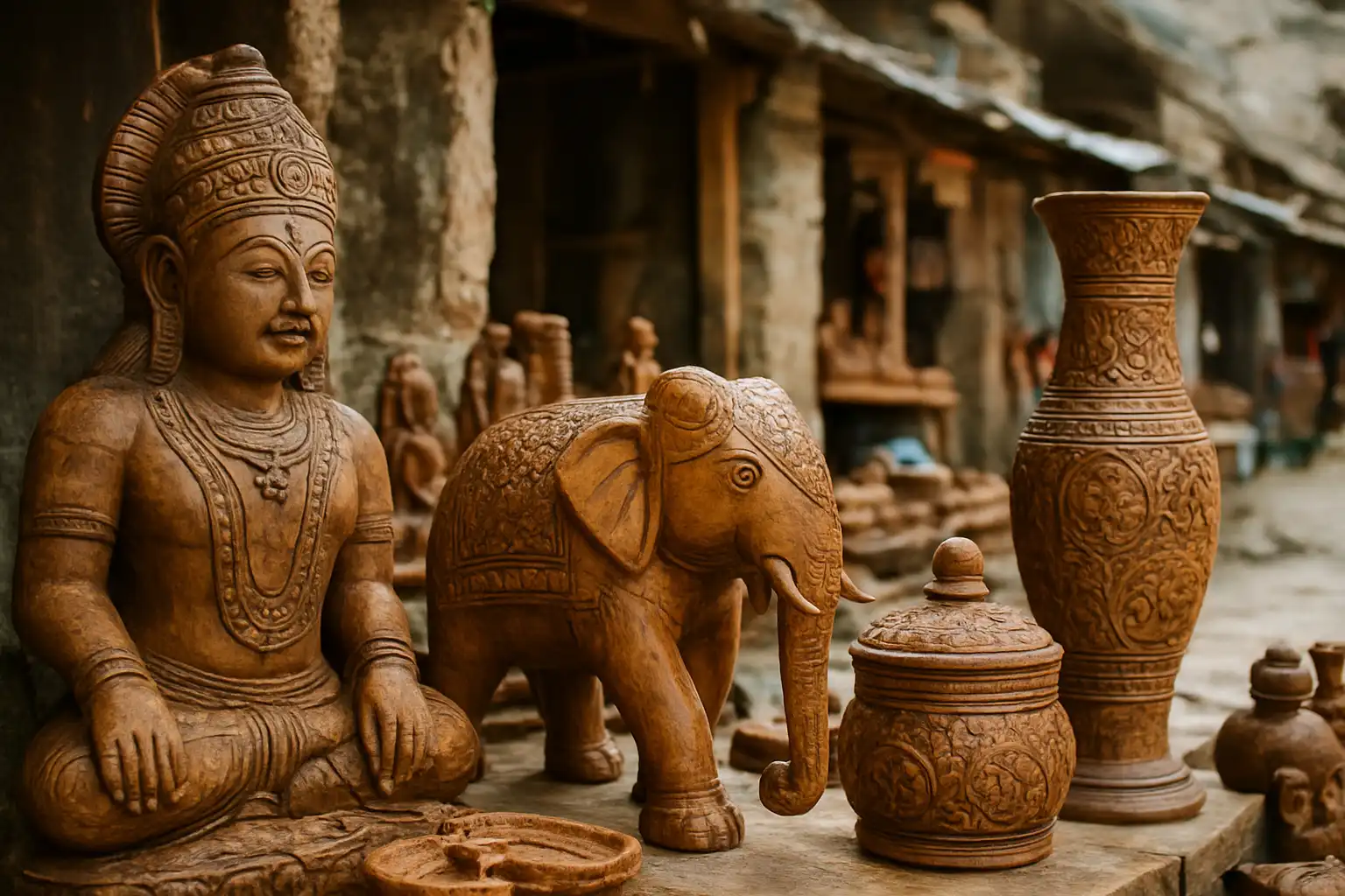 4. Wooden Handicrafts - YahTrip Travel Guide