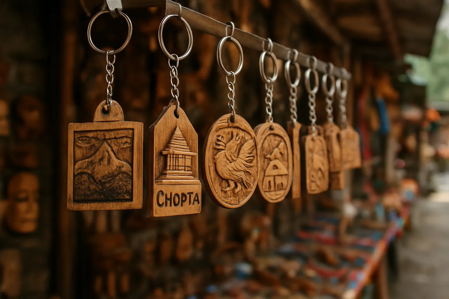2. Wooden Keychains - YahTrip Travel Guide