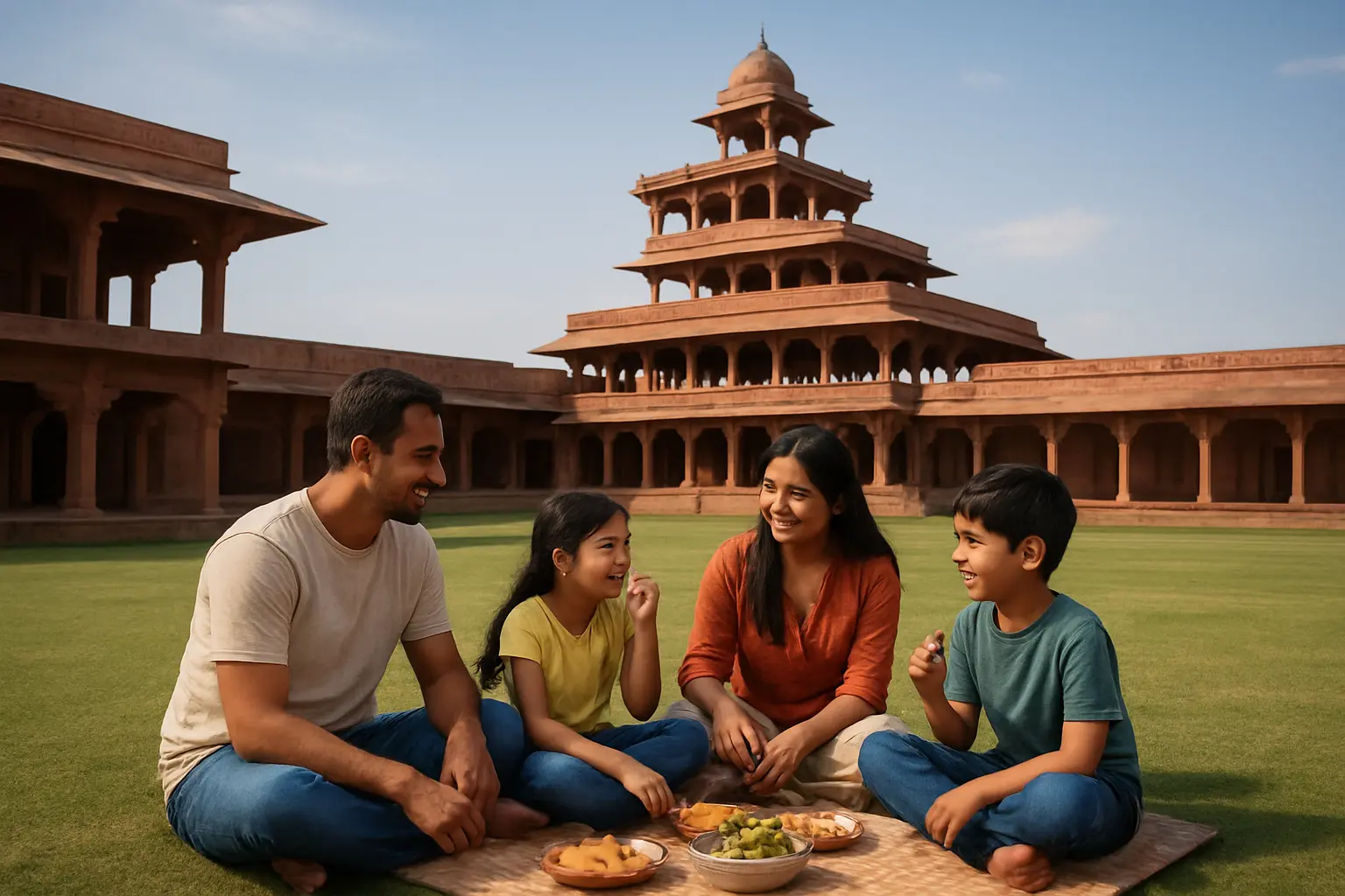 1. Family Picnic at Panch Mahal - YahTrip Travel Guide